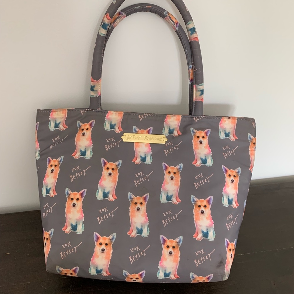 Betsey Johnson corgi insulated lunch bag TIKTOK Trending